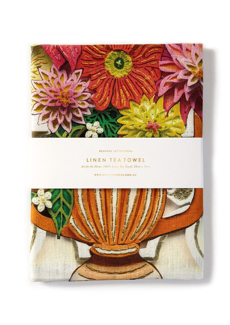 Linen Tea Towel - Flamenco