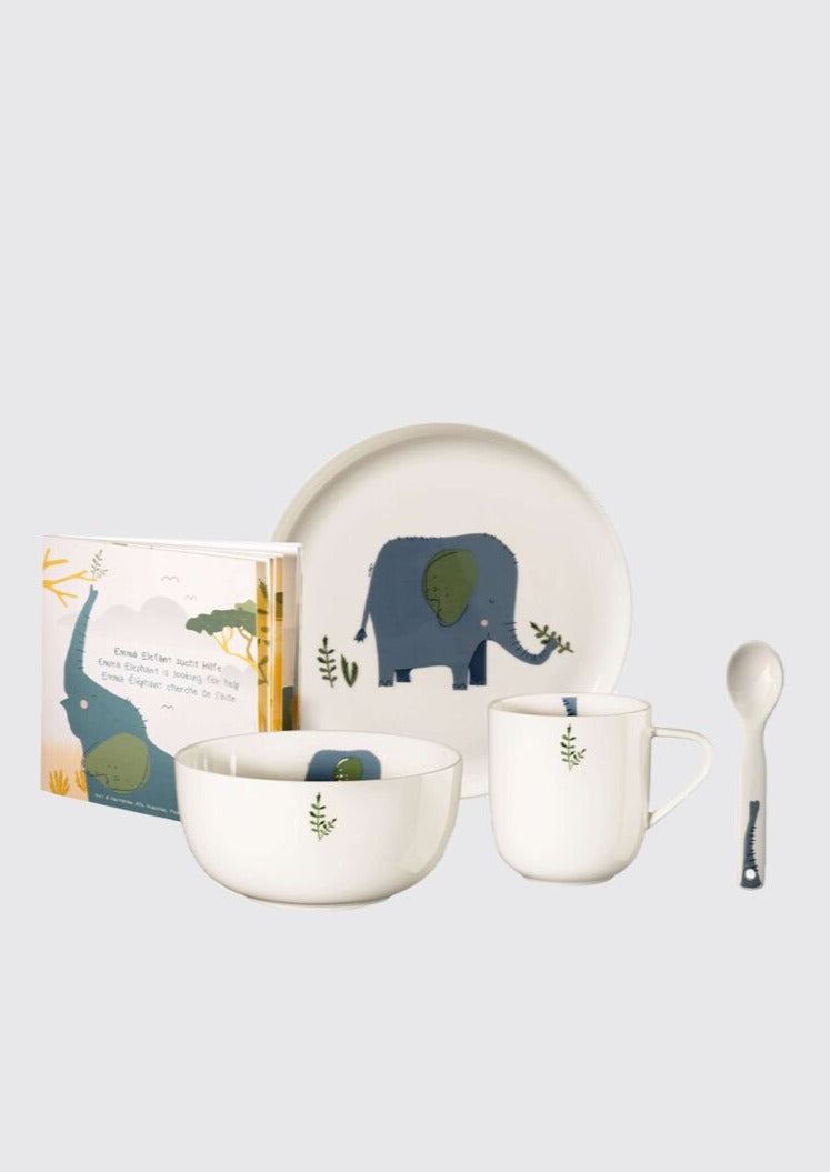 ASA set-5 kids tableware - Emma elephant