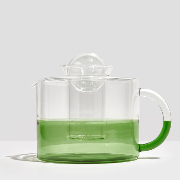 Two Tone Teapot (Clear & Green)
